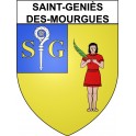 Saint-Geniès-des-Mourgues 34 ville Stickers blason autocollant adhésif