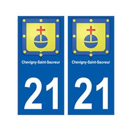 21 Chevigny-saint-sauveur blason autocollant plaque stickers ville