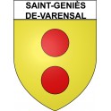 Saint-Geniès-de-Varensal 34 ville Stickers blason autocollant adhésif