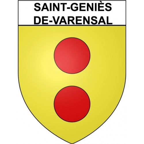 Pegatinas escudo de armas de Bazas adhesivo de la etiqueta engomada