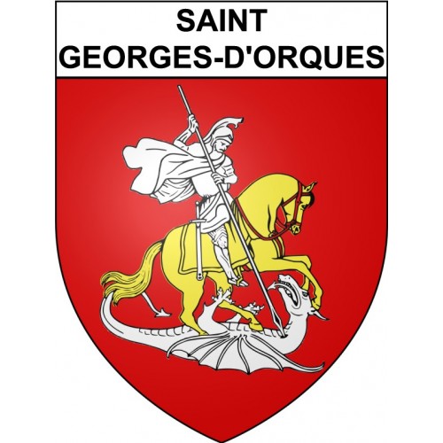 Saint-Georges-d'Orques 34 ville Stickers blason autocollant adhésif