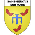 Stickers coat of arms Bazas adhesive sticker