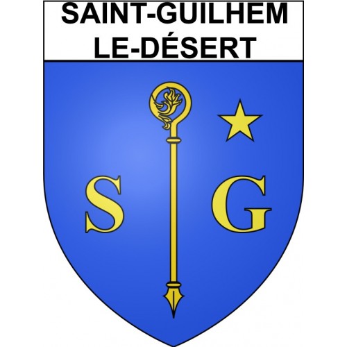 Saint-Guilhem-le-Désert 34 ville Stickers blason autocollant adhésif