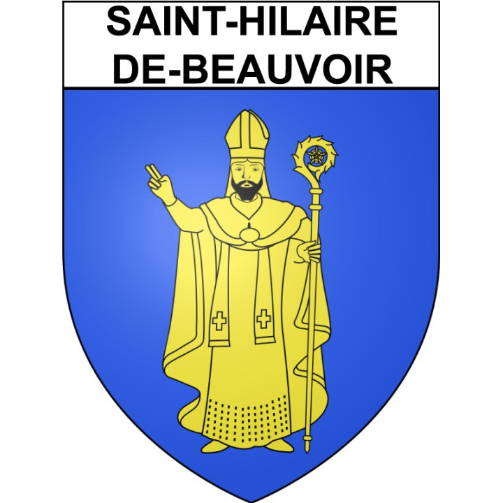 Saint-Hilaire-de-Beauvoir 34 ville Stickers blason autocollant adhésif