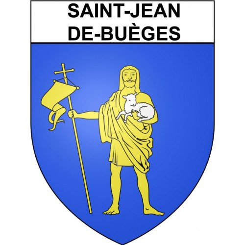 Saint-Jean-de-Buèges 34 ville Stickers blason autocollant adhésif