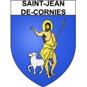 Saint-Jean-de-Cornies 34 ville Stickers blason autocollant adhésif
