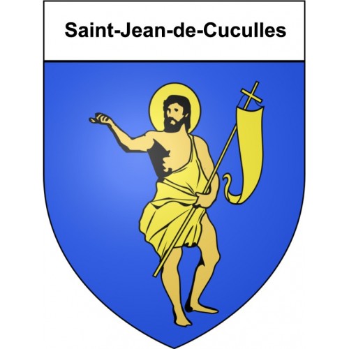 Saint-Jean-de-Cuculles 34 ville Stickers blason autocollant adhésif