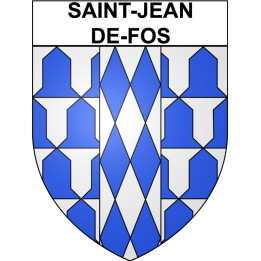 Saint-Jean-de-Fos 34 ville Stickers blason autocollant adhésif