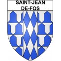 Saint-Jean-de-Fos 34 ville Stickers blason autocollant adhésif