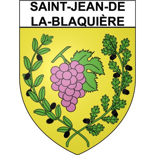 Saint-Jean-de-la-Blaquière 34 ville Stickers blason autocollant adhésif