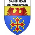Saint-Jean-de-Minervois 34 ville Stickers blason autocollant adhésif