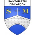 Saint-Martin-de-l'Arçon 34 ville Stickers blason autocollant adhésif