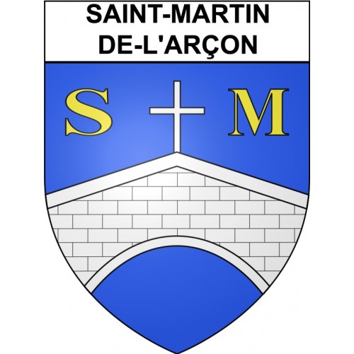 Saint-Martin-de-l'Arçon 34 ville Stickers blason autocollant adhésif