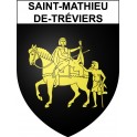 Saint-Mathieu-de-Tréviers 34 ville Stickers blason autocollant adhésif