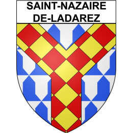 Saint-Nazaire-de-Ladarez 34 ville Stickers blason autocollant adhésif