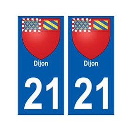 21 Dijon  blason autocollant plaque stickers ville
