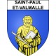Saint-Paul-et-Valmalle 34 ville Stickers blason autocollant adhésif