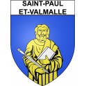 Saint-Paul-et-Valmalle 34 ville Stickers blason autocollant adhésif