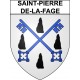 Saint-Pierre-de-la-Fage 34 ville Stickers blason autocollant adhésif