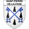 Saint-Pierre-de-la-Fage 34 ville Stickers blason autocollant adhésif