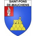 Saint-Pons-de-Mauchiens 34 ville Stickers blason autocollant adhésif
