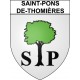 Saint-Pons-de-Thomières 34 ville Stickers blason autocollant adhésif