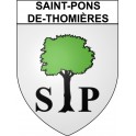Saint-Pons-de-Thomières 34 ville Stickers blason autocollant adhésif