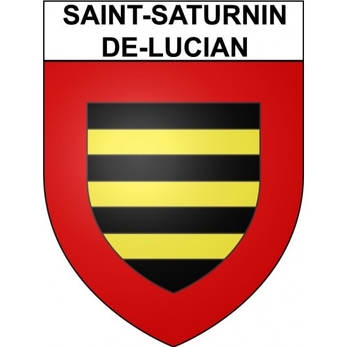 Saint-Saturnin-de-Lucian 34 ville Stickers blason autocollant adhésif