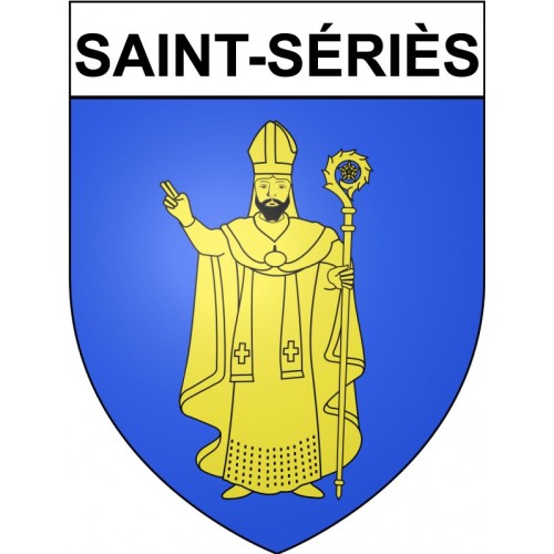 Saint-Sériès 34 ville Stickers blason autocollant adhésif