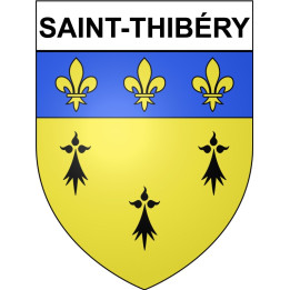 Saint-Thibéry 34 ville Stickers blason autocollant adhésif