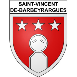 Saint-Vincent-de-Barbeyrargues 34 ville Stickers blason autocollant adhésif