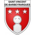 Saint-Vincent-de-Barbeyrargues 34 ville Stickers blason autocollant adhésif