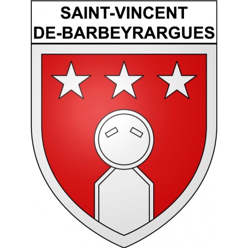 Saint-Vincent-de-Barbeyrargues 34 ville Stickers blason autocollant adhésif