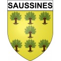 Saussines 34 ville Stickers blason autocollant adhésif