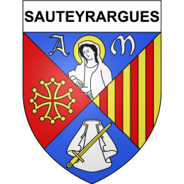 Stickers coat of arms Bazas adhesive sticker