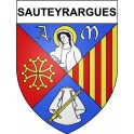 Sauteyrargues 34 ville Stickers blason autocollant adhésif