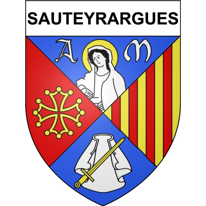 Stickers coat of arms Bazas adhesive sticker