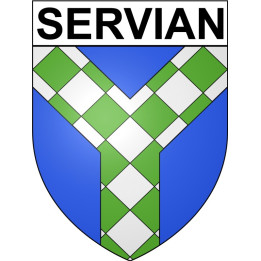 Servian 34 ville Stickers blason autocollant adhésif
