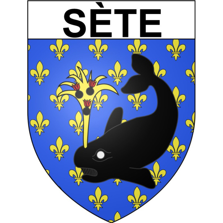 Sète 34 ville Stickers blason autocollant adhésif