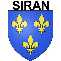 Siran 34 ville Stickers blason autocollant adhésif