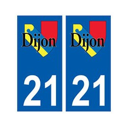 21 Dijon logo autocollant plaque stickers ville