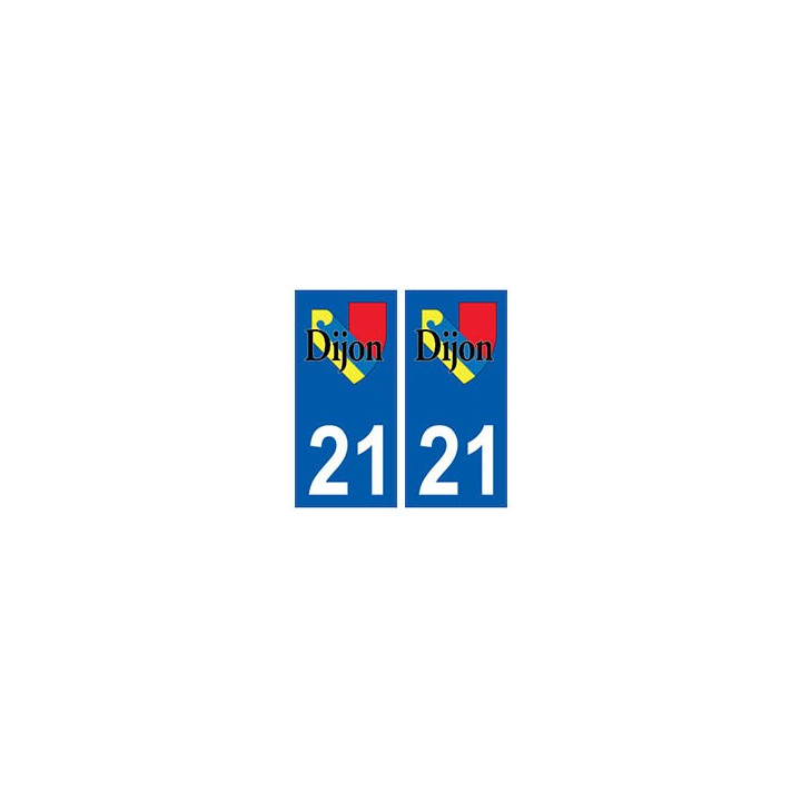 21 Dijon logo autocollant plaque stickers ville