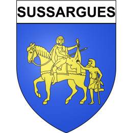 Sussargues 34 ville Stickers blason autocollant adhésif