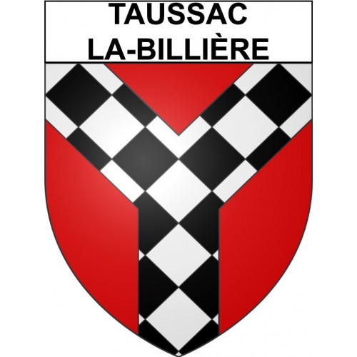 Taussac-la-Billière 34 ville Stickers blason autocollant adhésif