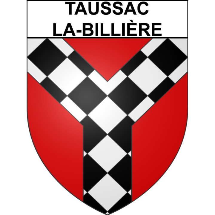 Taussac-la-Billière 34 ville Stickers blason autocollant adhésif