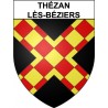Thézan-lès-Béziers 34 ville Stickers blason autocollant adhésif