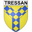 Stickers coat of arms Bazas adhesive sticker