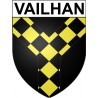 Vailhan 34 ville Stickers blason autocollant adhésif