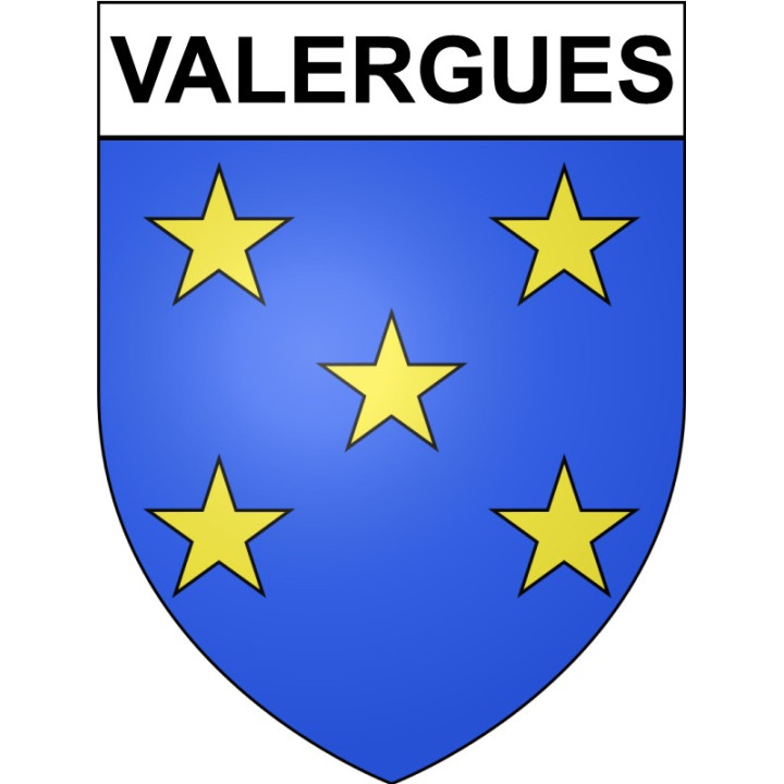 Valergues 34 ville Stickers blason autocollant adhésif