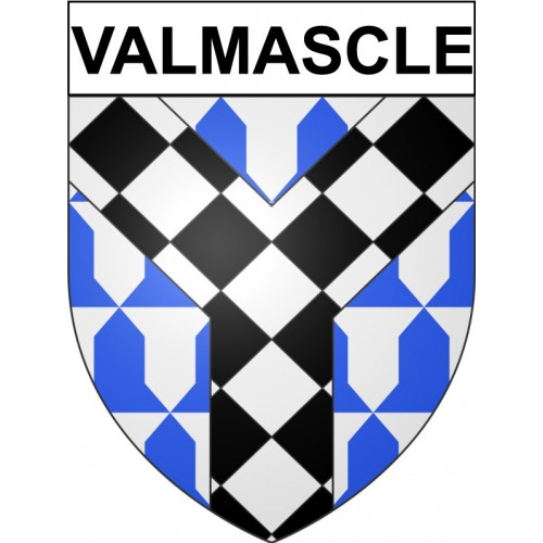 Valmascle 34 ville Stickers blason autocollant adhésif